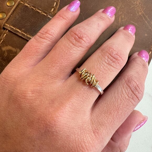 Sterling Silver and 14k Gold Filled Ring - Picture 3 of 6